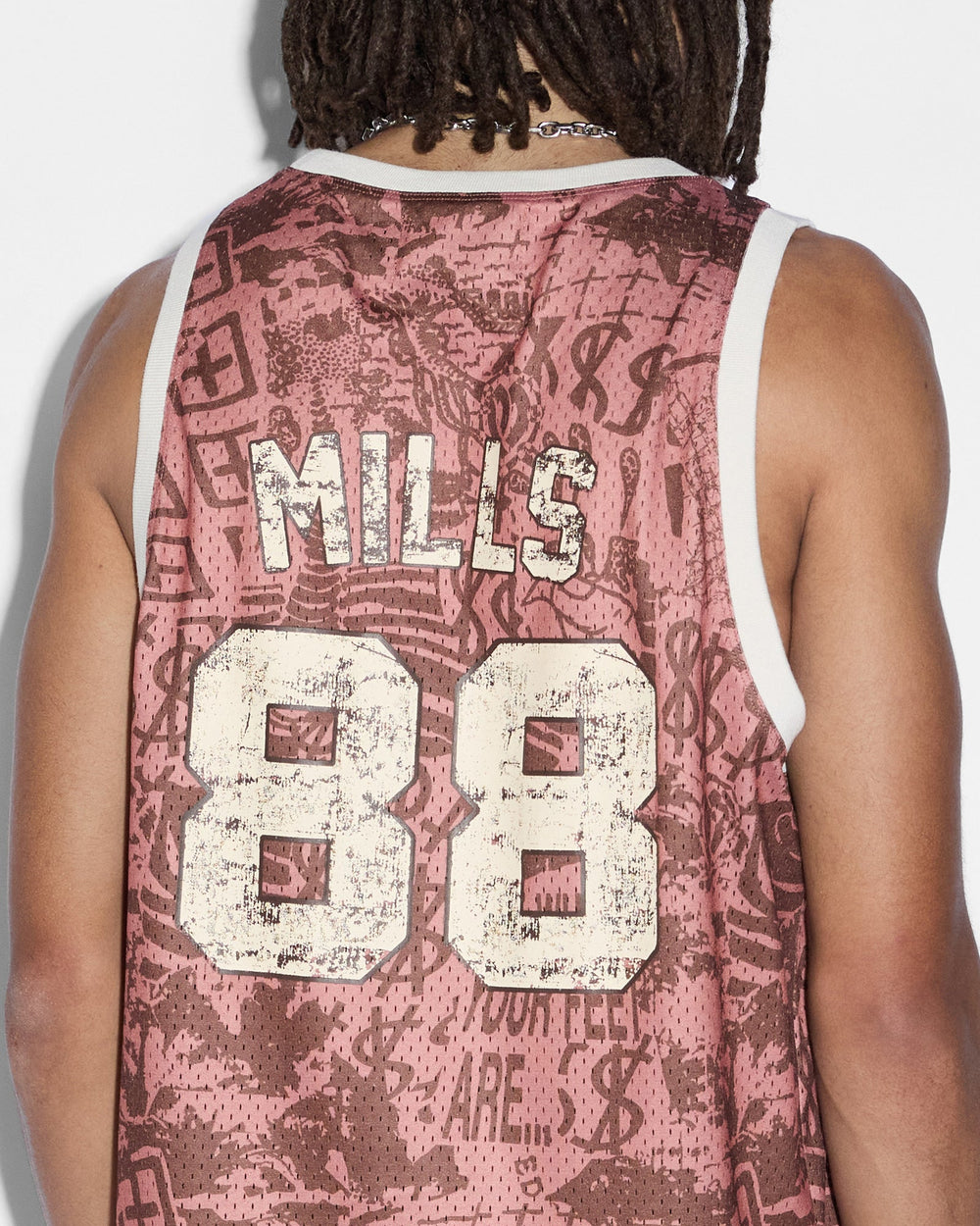 Mills Ikon Basketball Jersey - Multi Print