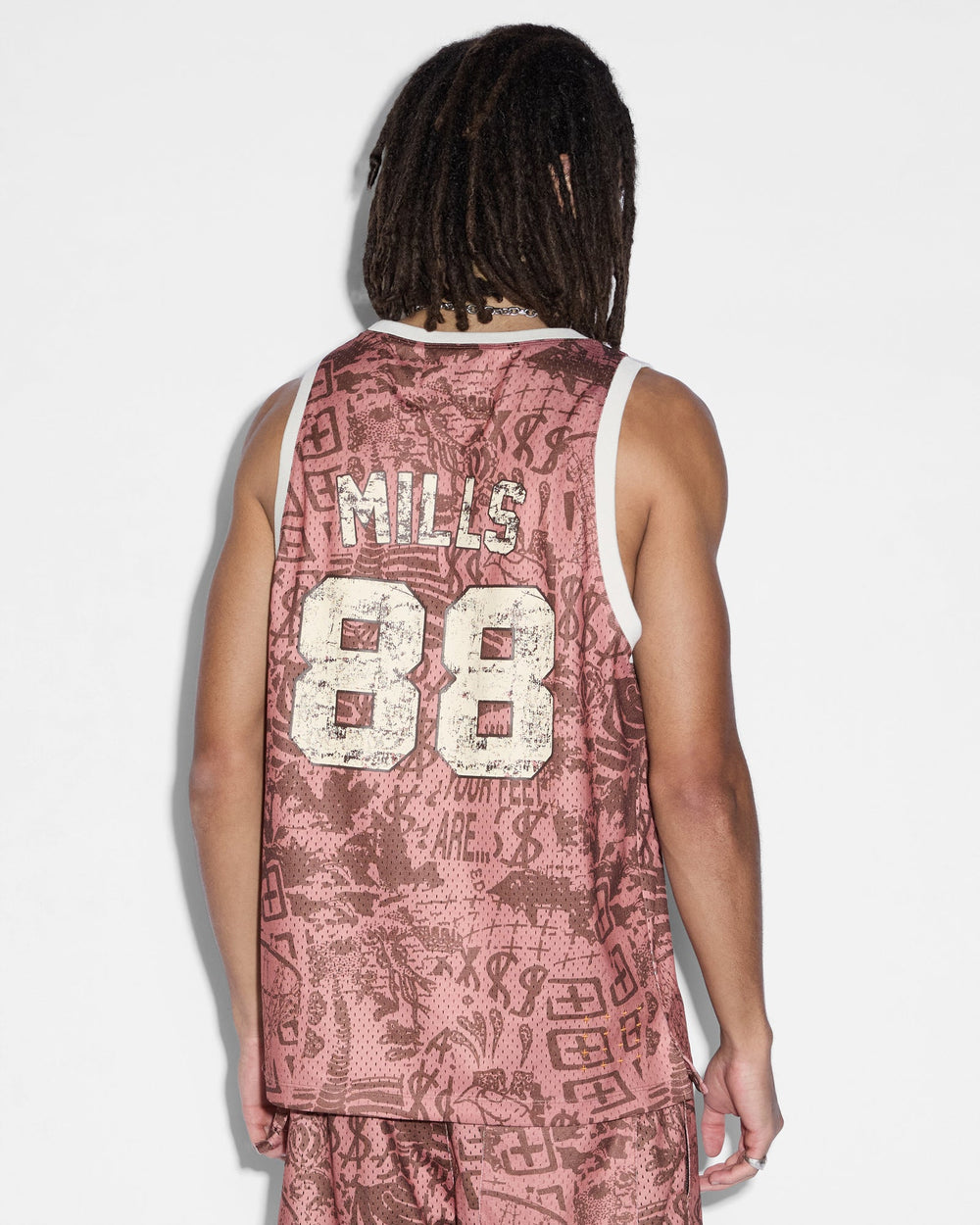Mills Ikon Basketball Jersey - Multi Print