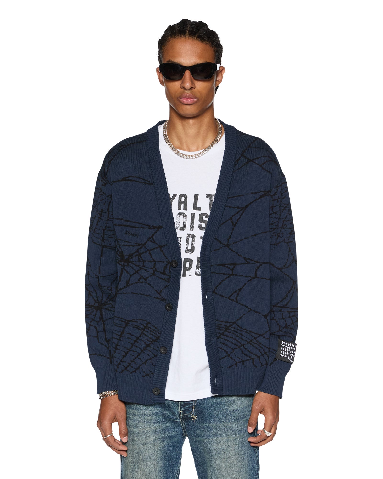 Lies Knit Gasoline Cardigan