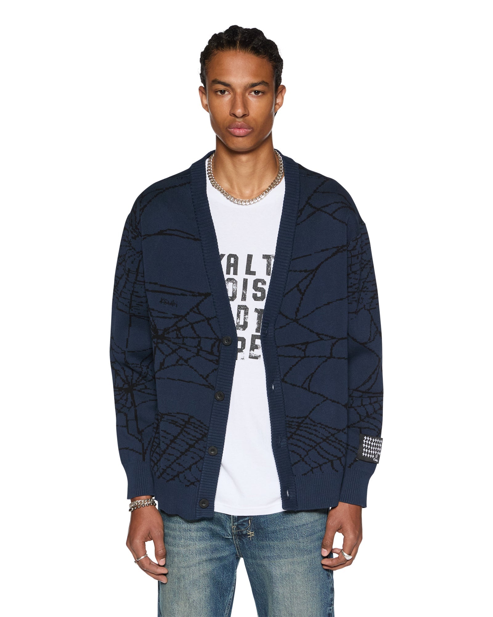 Lies Knit Gasoline Cardigan