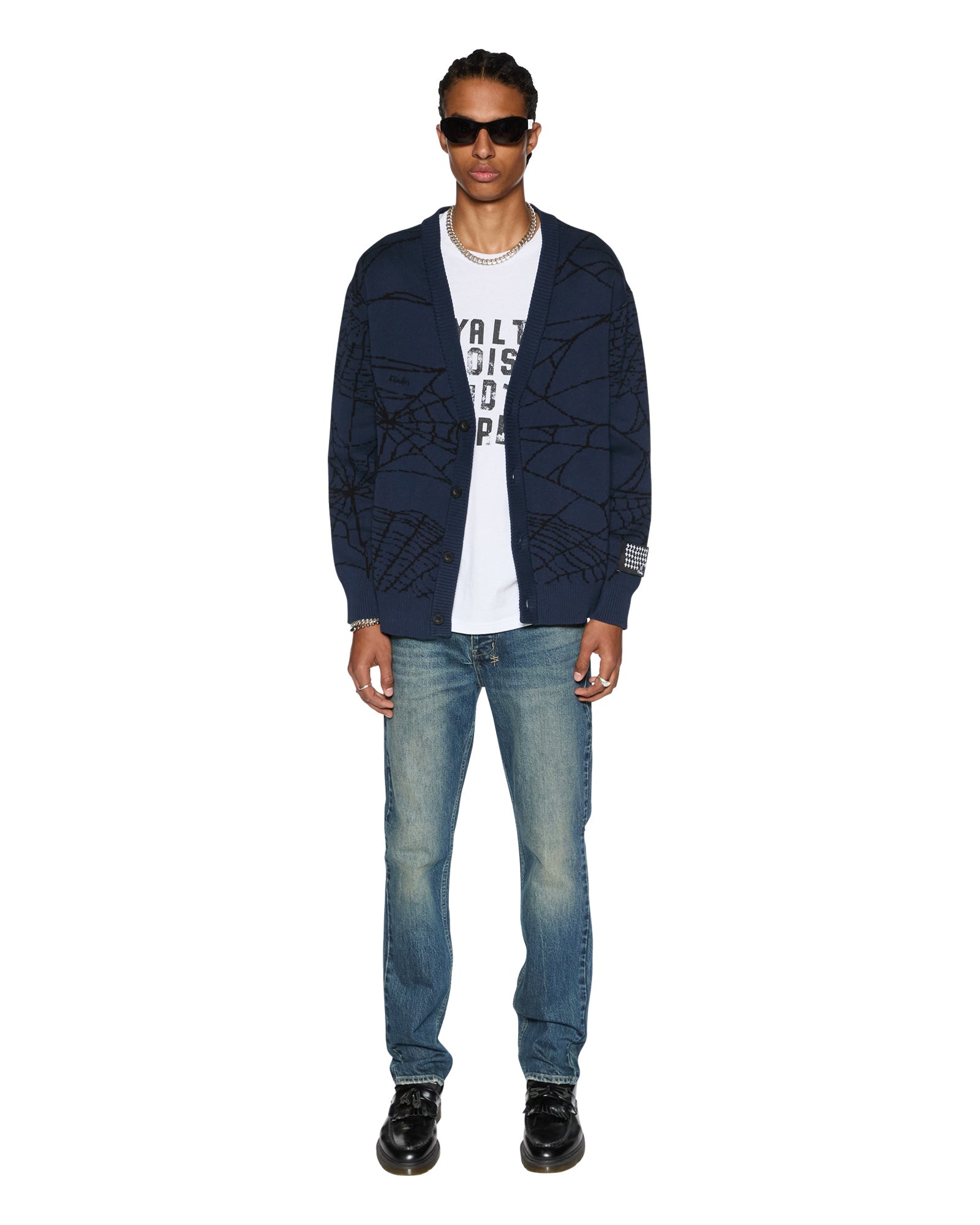 Lies Knit Gasoline Cardigan