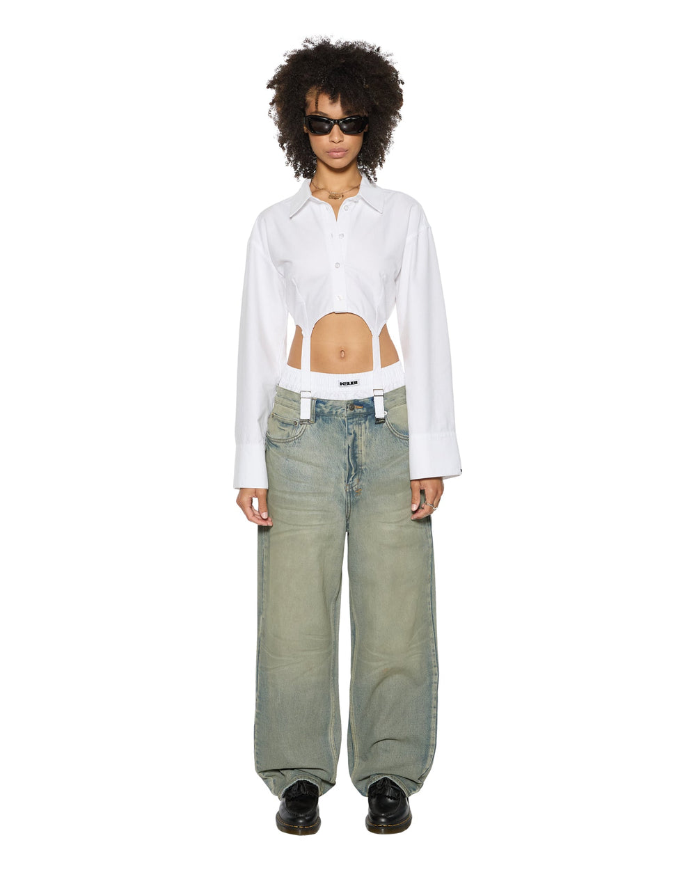 Womens Sasha Ls Shirt White Shirts