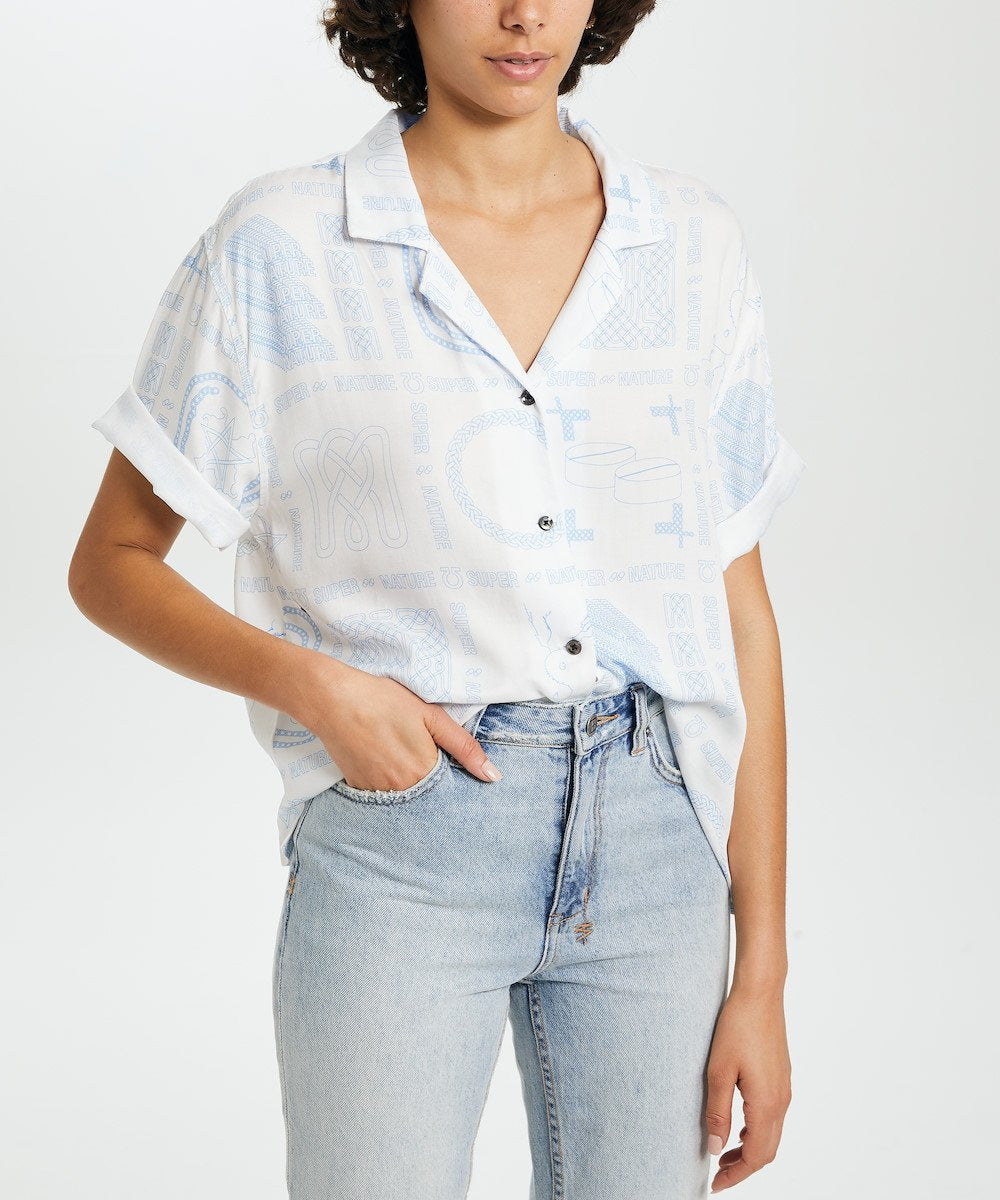Super Nature Ss Shirt White
