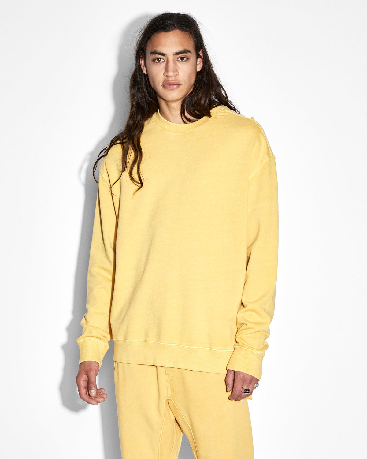 Buy 4 X 4 Biggie Crew Sol Oversized Sweat Yellow KSUBI