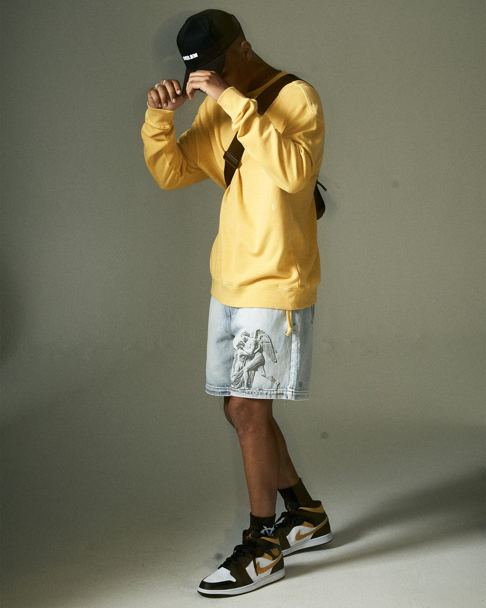 Buy 4 X 4 Biggie Crew Sol Oversized Sweat Yellow KSUBI