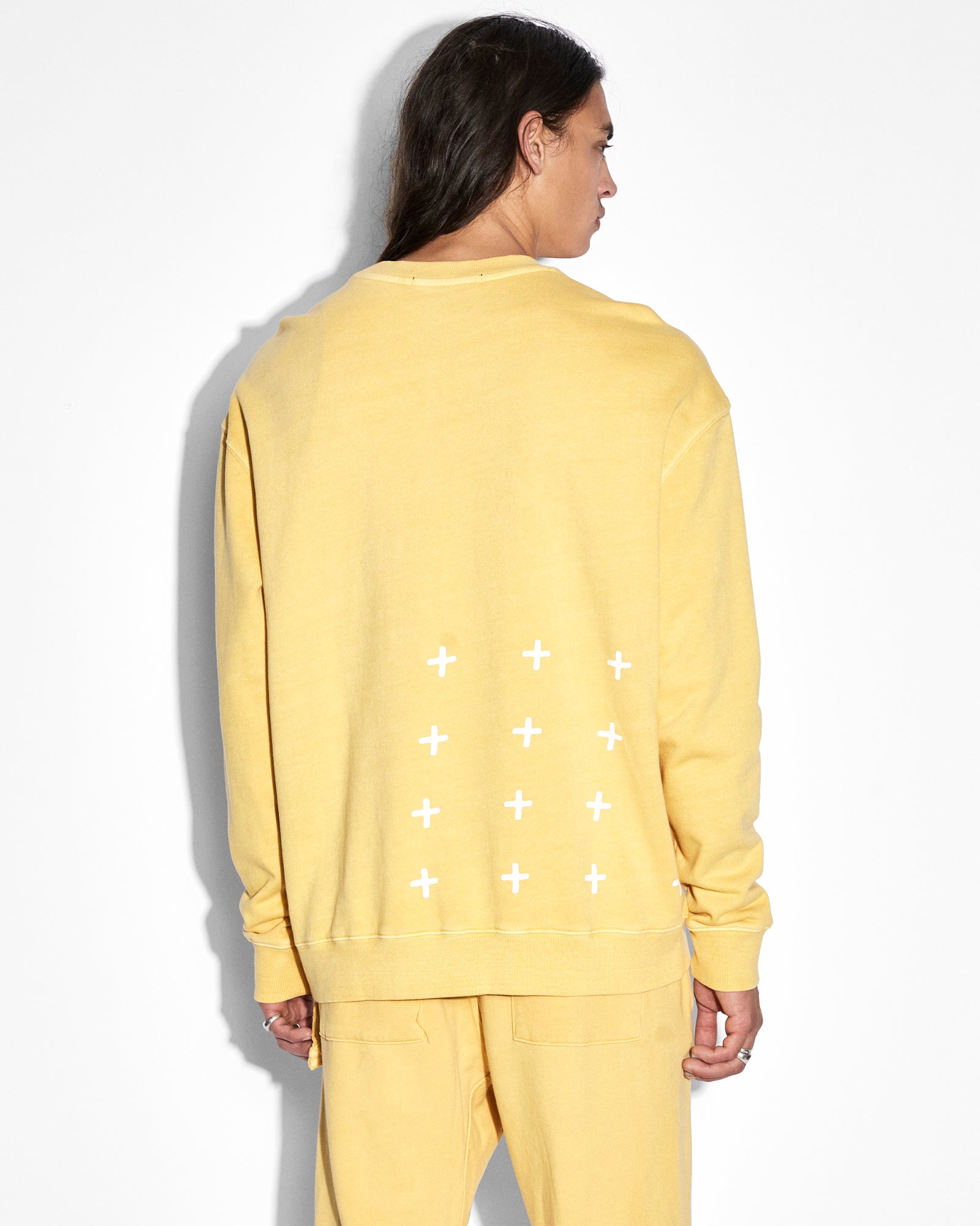 Buy 4 X 4 Biggie Crew Sol Oversized Sweat Yellow KSUBI