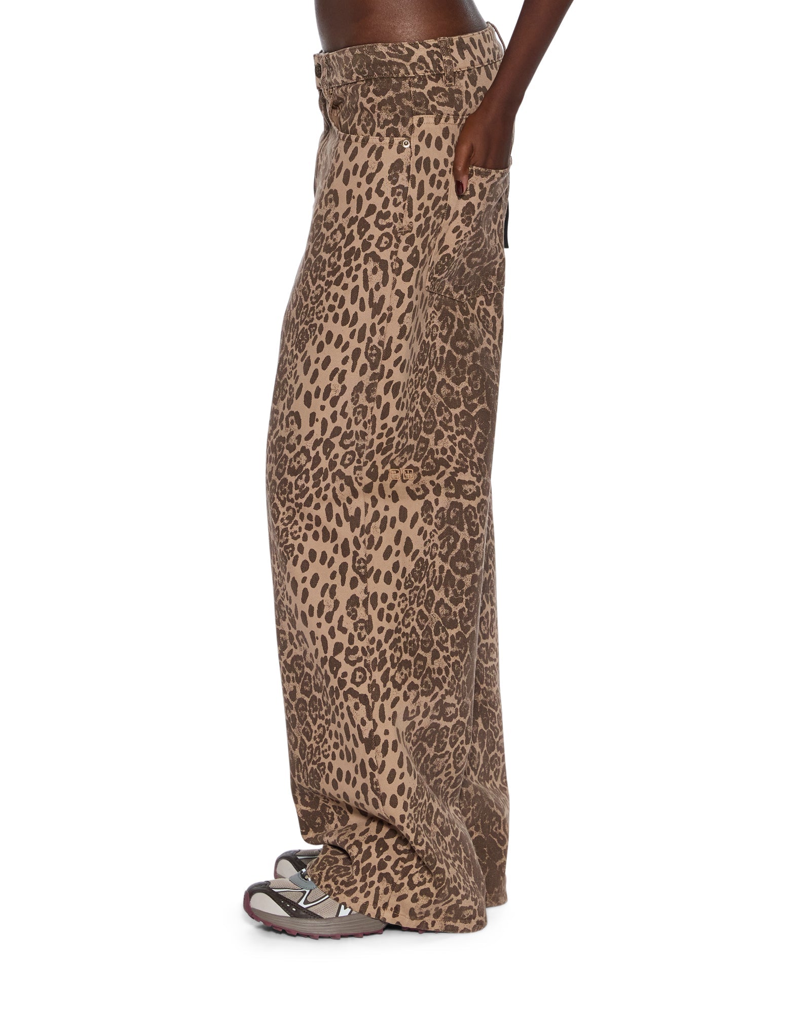 Womens Ksuper Leo Baggy Denim Jeans