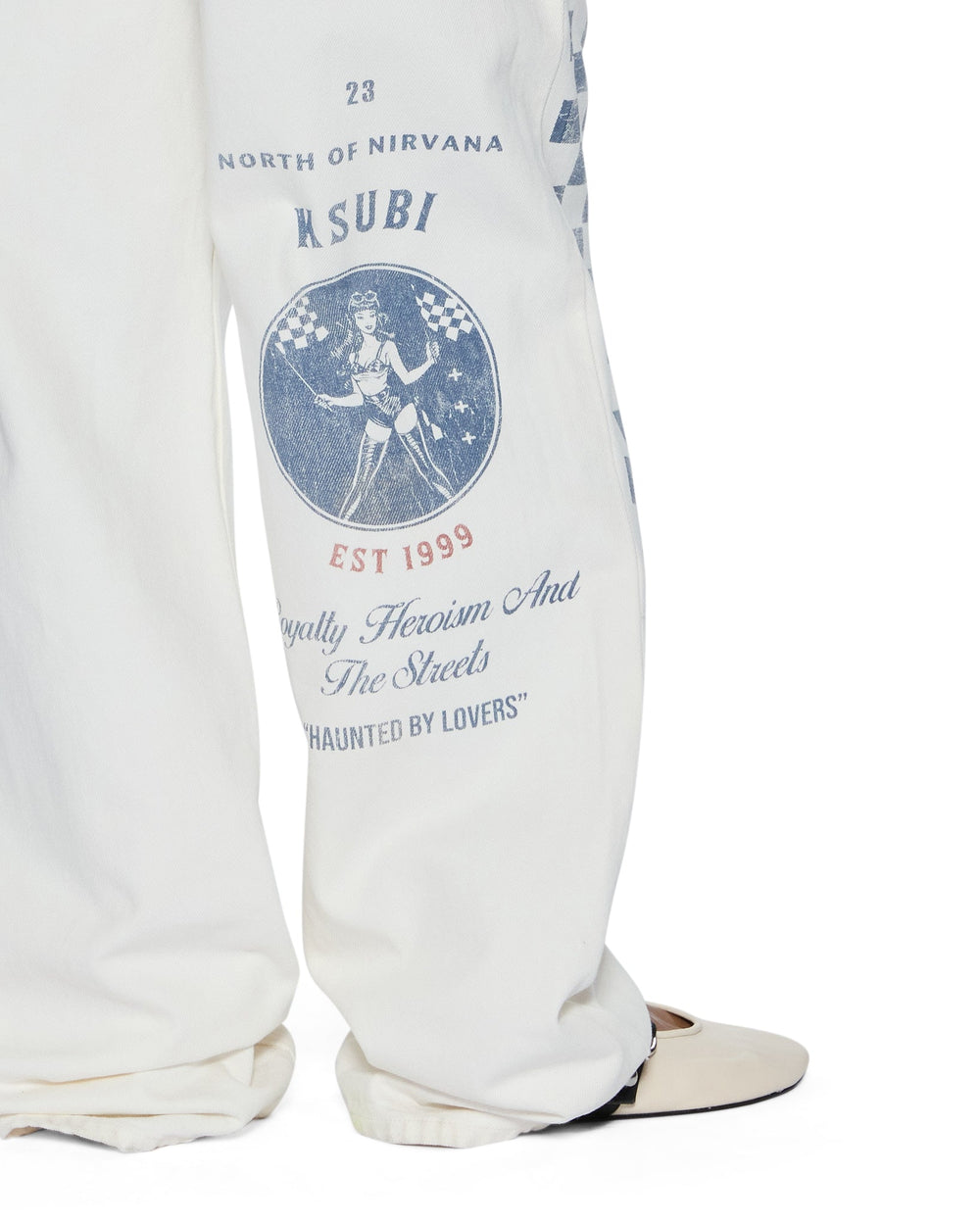 Womens Low Rider Pitt Lane Relaxed Denim Jeans