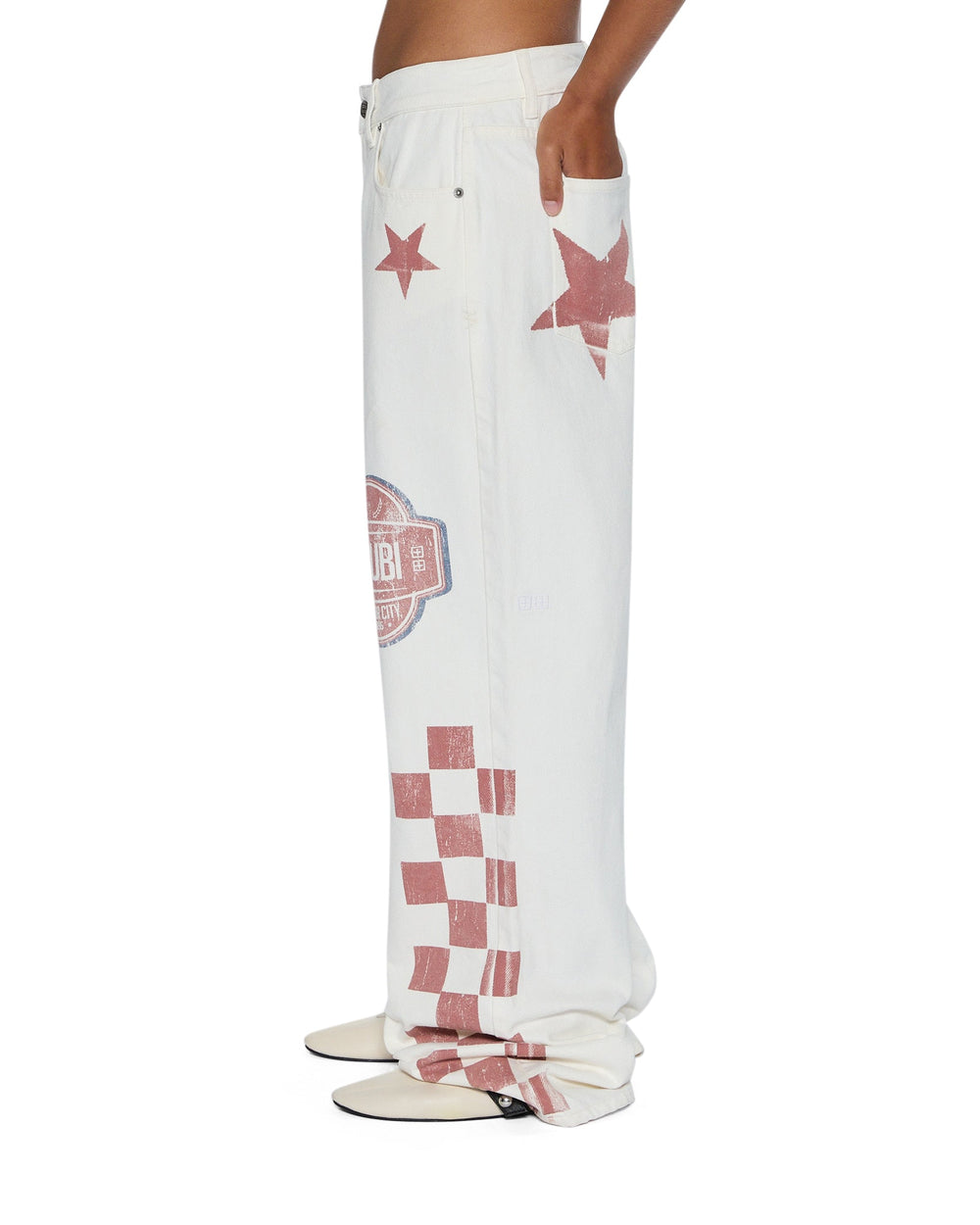 Womens Low Rider Pitt Lane Relaxed Denim Jeans