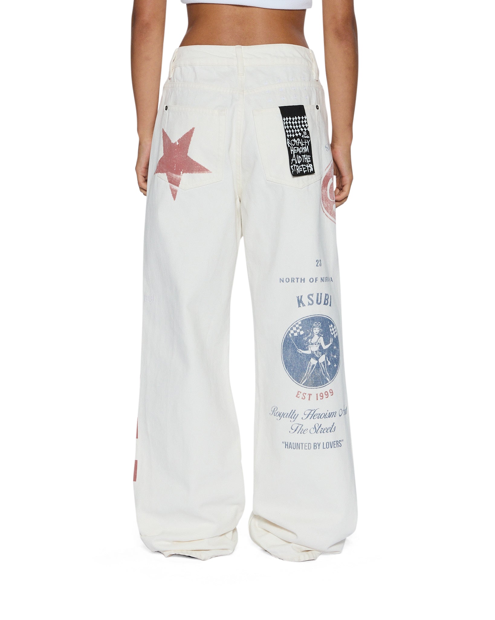 Womens Low Rider Pitt Lane Relaxed Denim Jeans