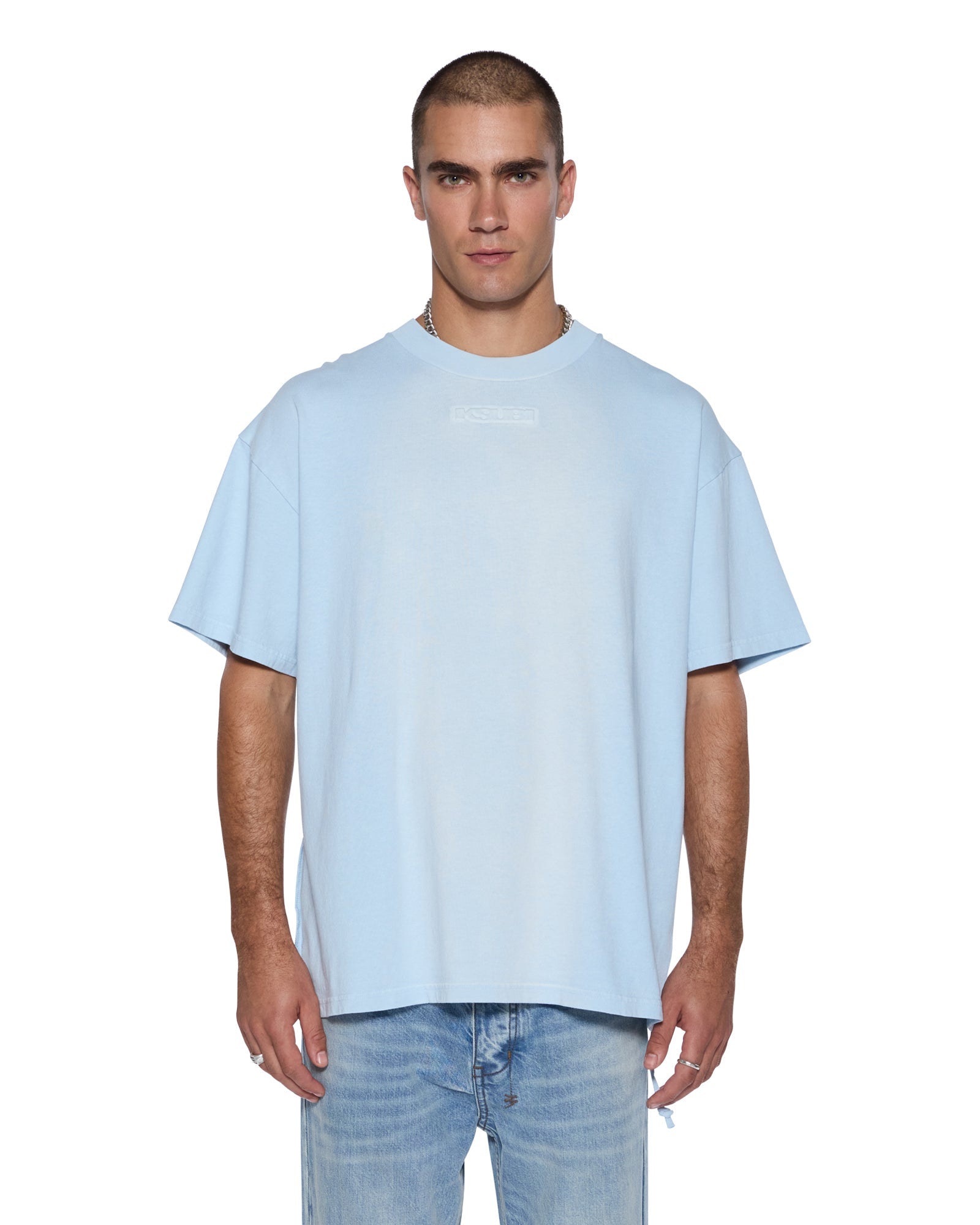 Mens Intruder Ekcess Ss Tee Ice Mist Tees