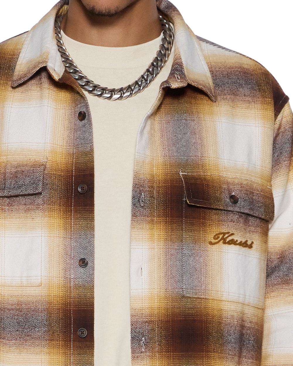 Mens Rosebowl Ls Shirt Burnt Orange Shirts