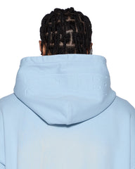 Mens Intruder Ekcess Zip Thru Hood Ice Mist Fleece