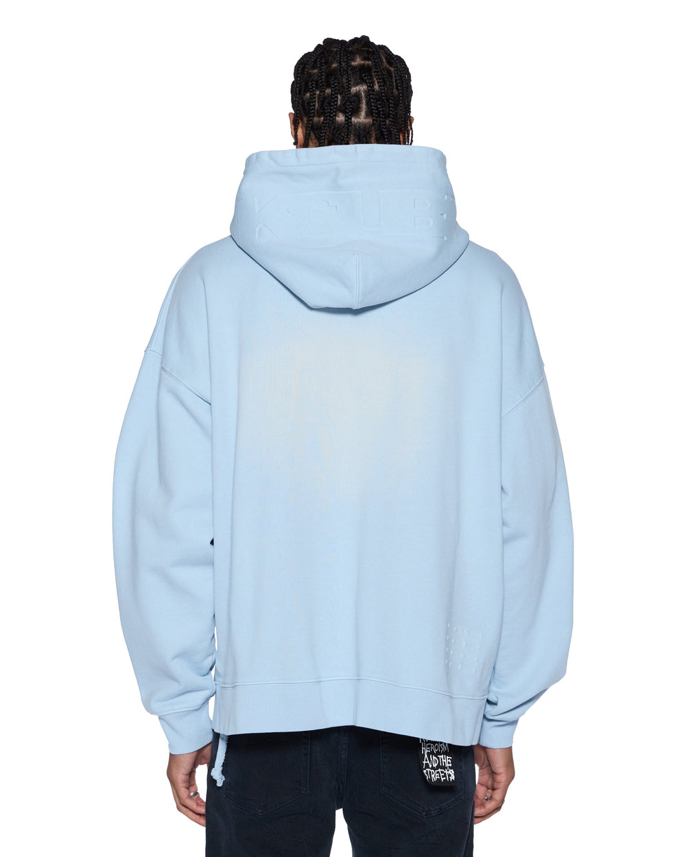 Mens Intruder Ekcess Zip Thru Hood Ice Mist Fleece