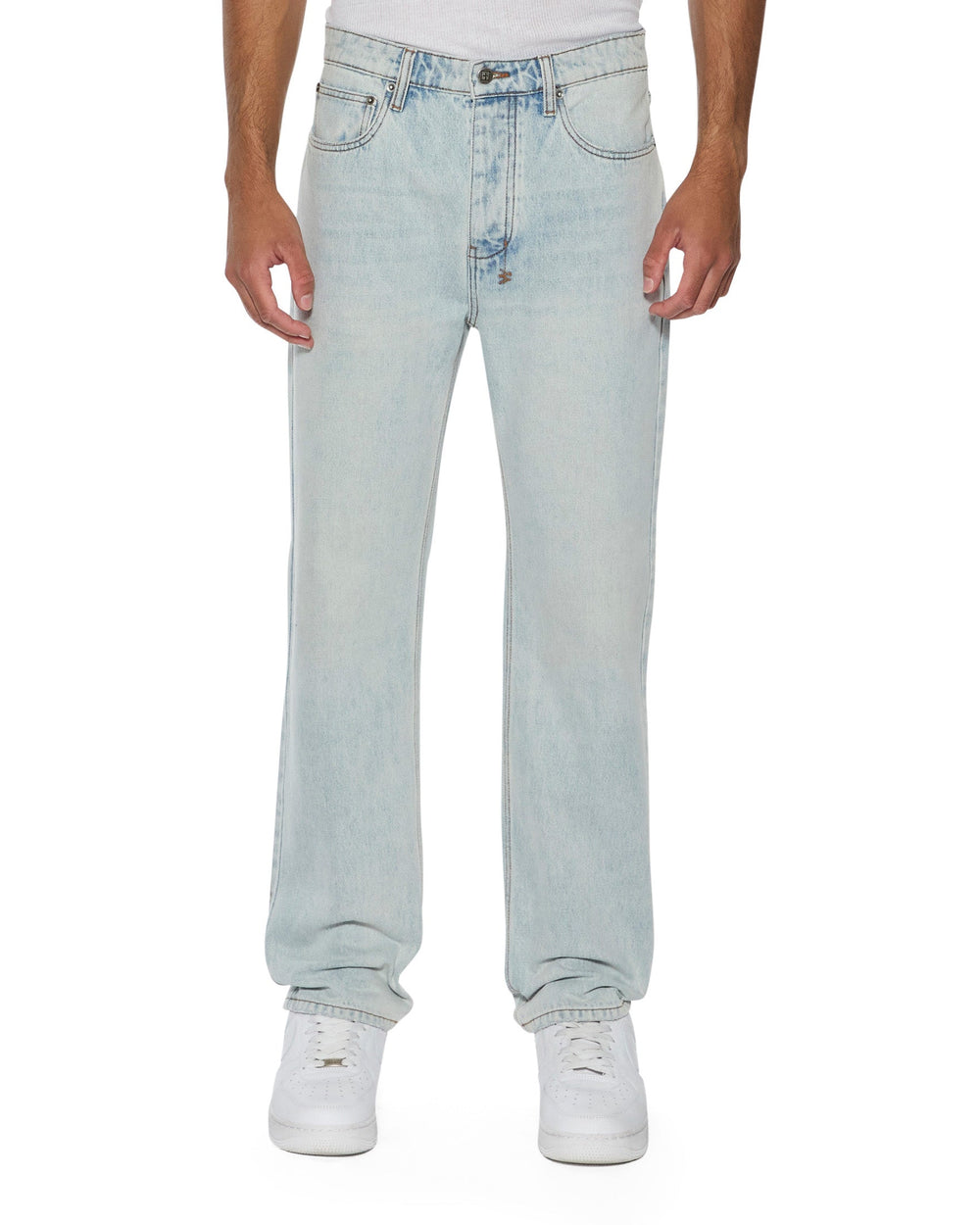 Mens Hazlow Frost Blue Straight Denim Jeans