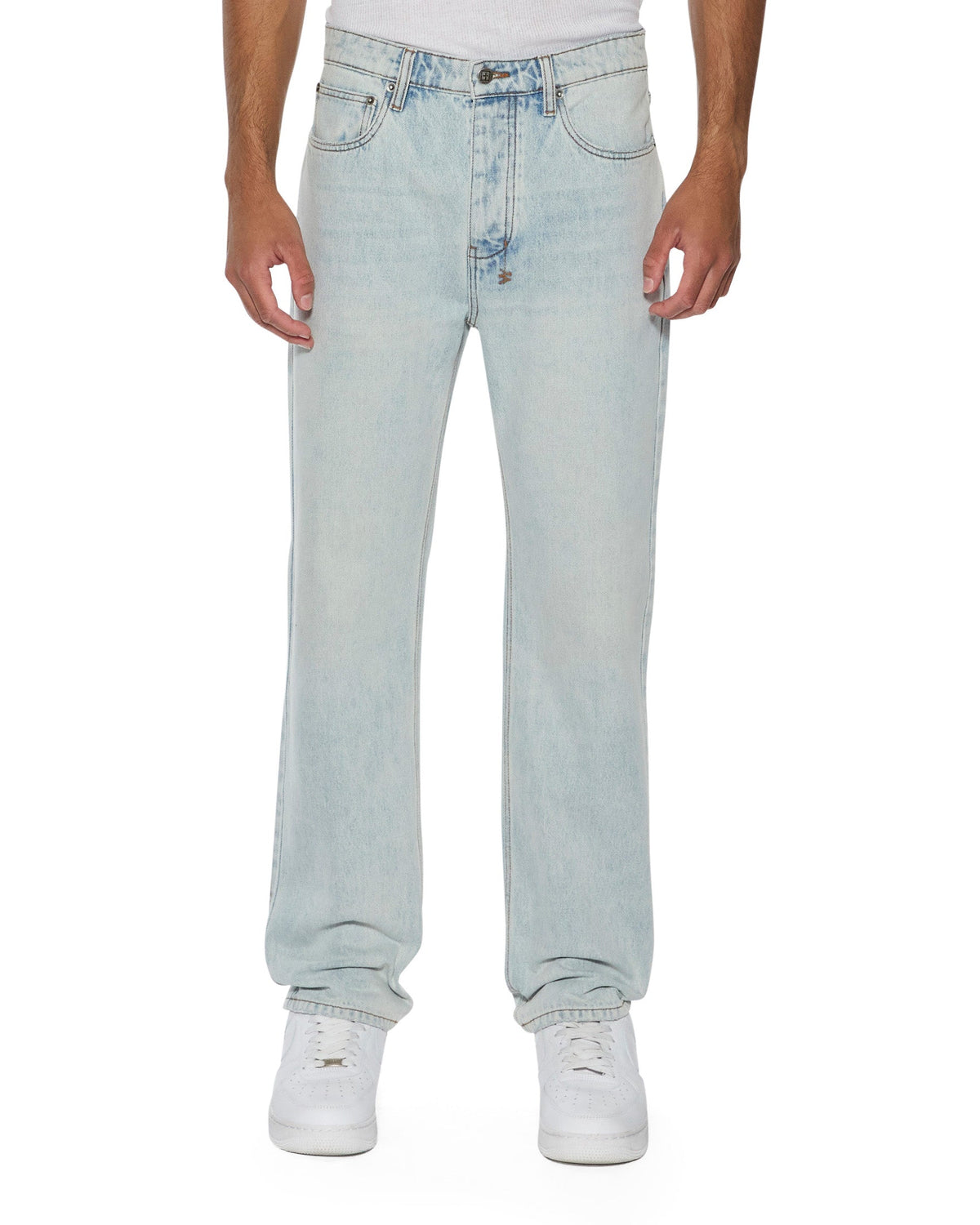 Mens Hazlow Frost Blue Straight Denim Jeans