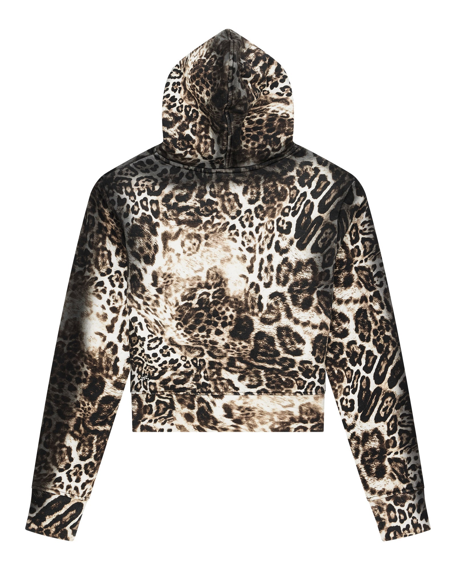 Womens Mowalola Zip Hoodie Cheetah Fleece