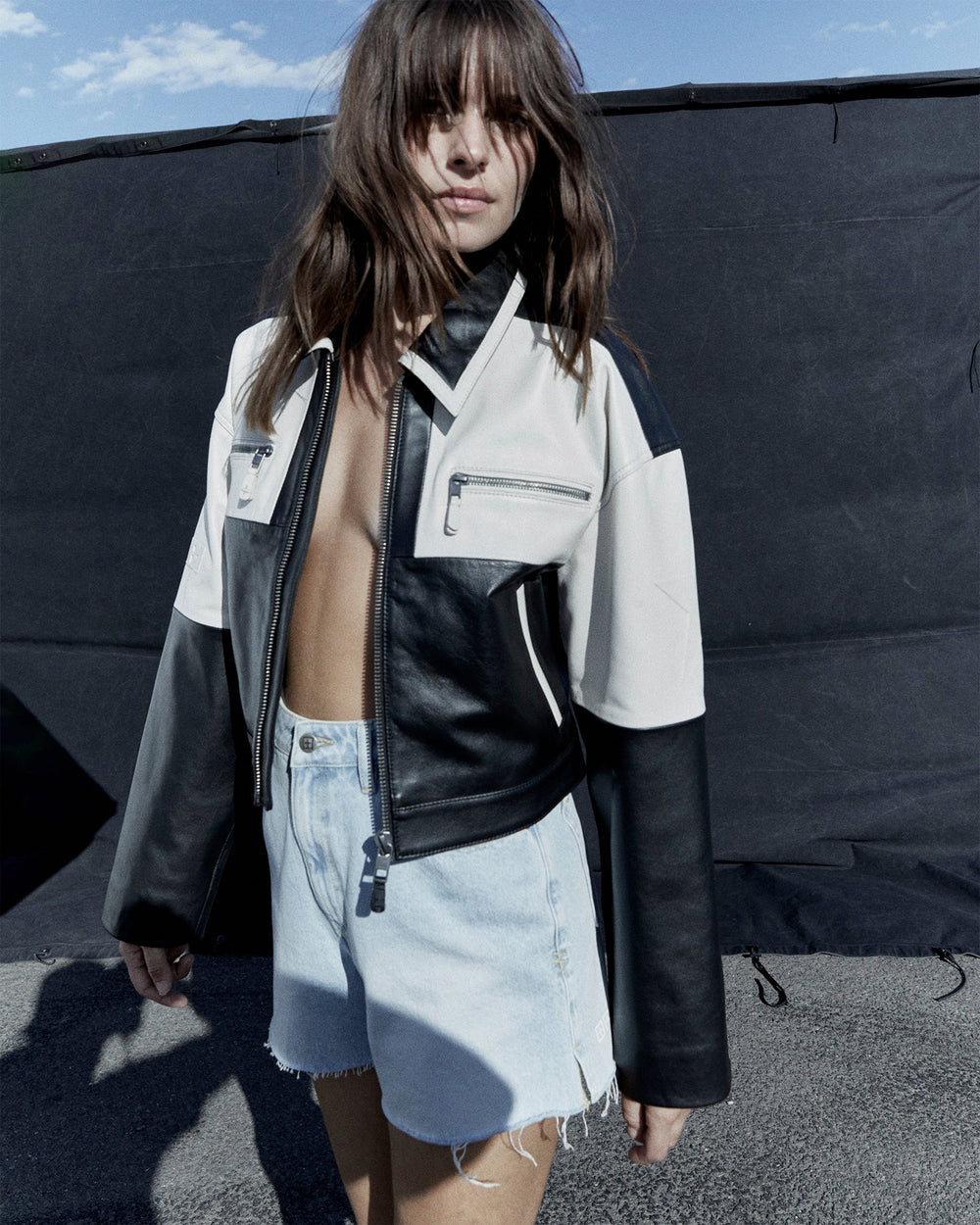 Buy Hi Line Short Drift Relaxed High Waist Shorts KSUBI