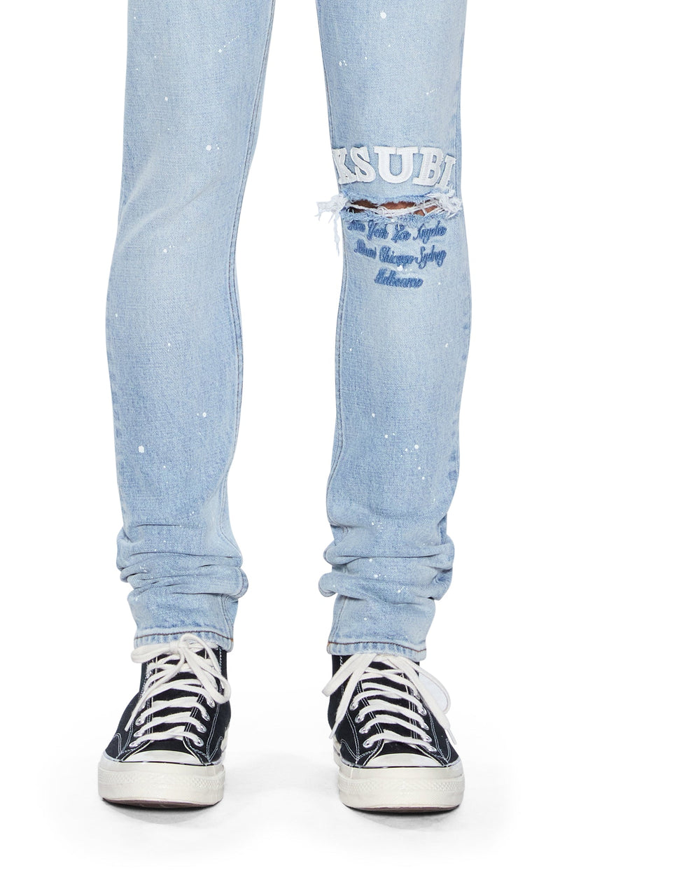 Mens Van Winkle Duke Blue Skinny Denim Jeans