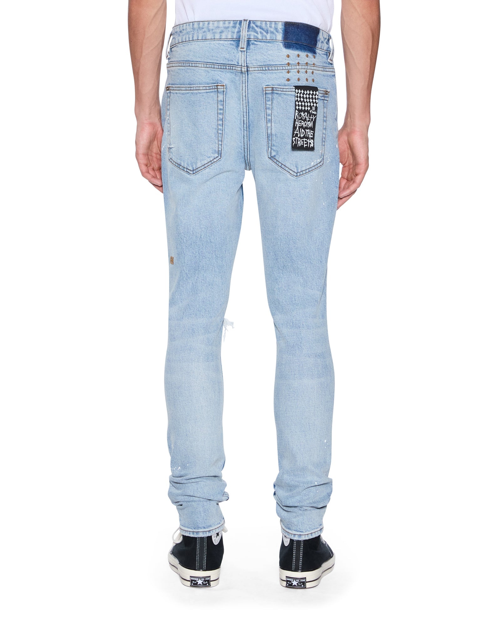 Mens Van Winkle Duke Blue Skinny Denim Jeans