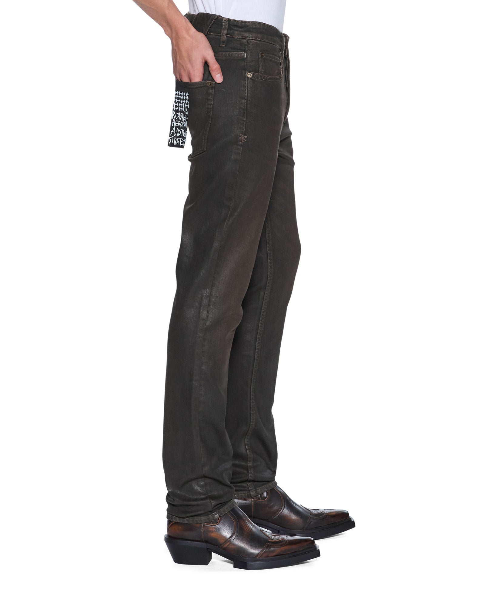 Mens Chitch Grease Slim Denim Jeans