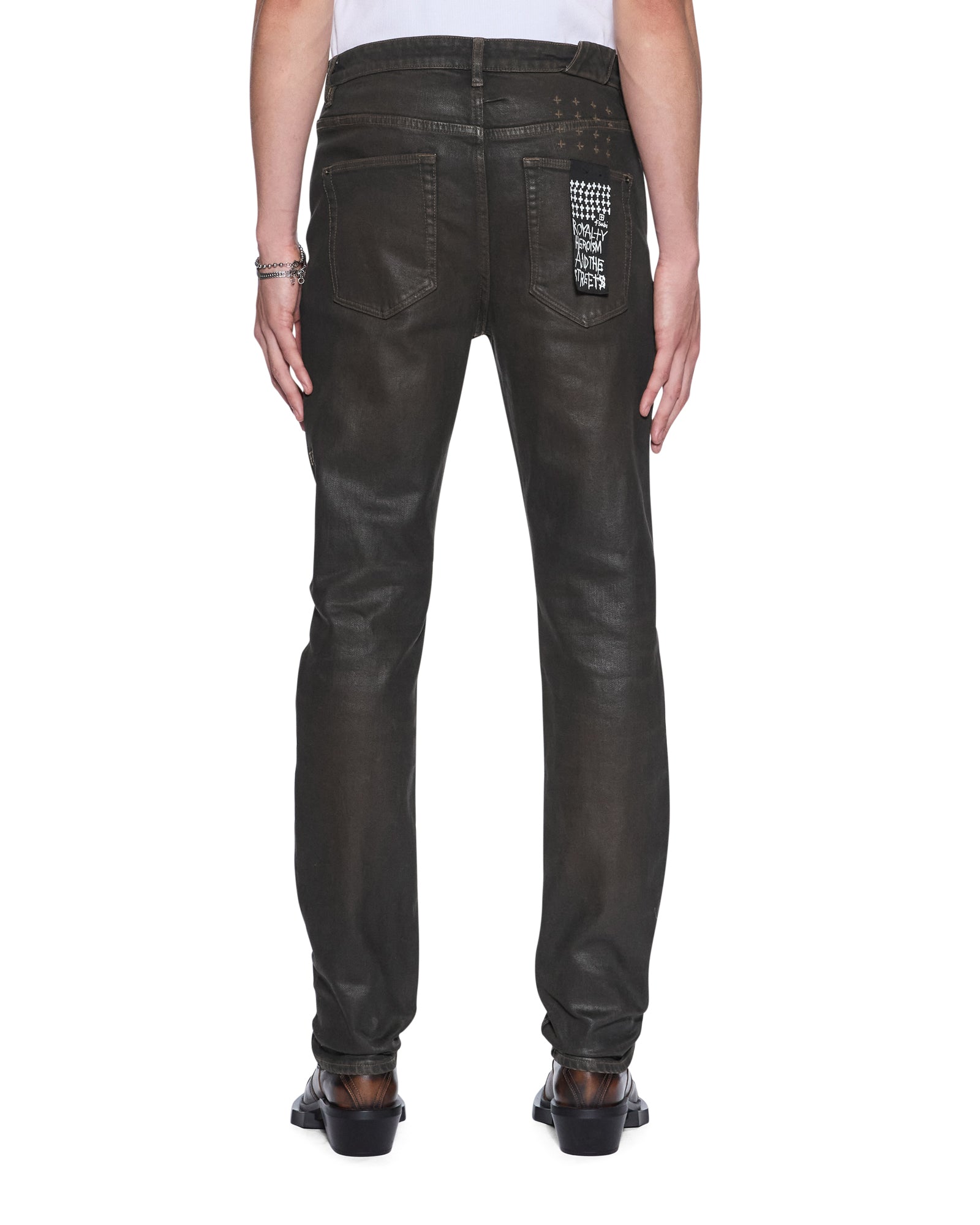 Mens Chitch Grease Slim Denim Jeans
