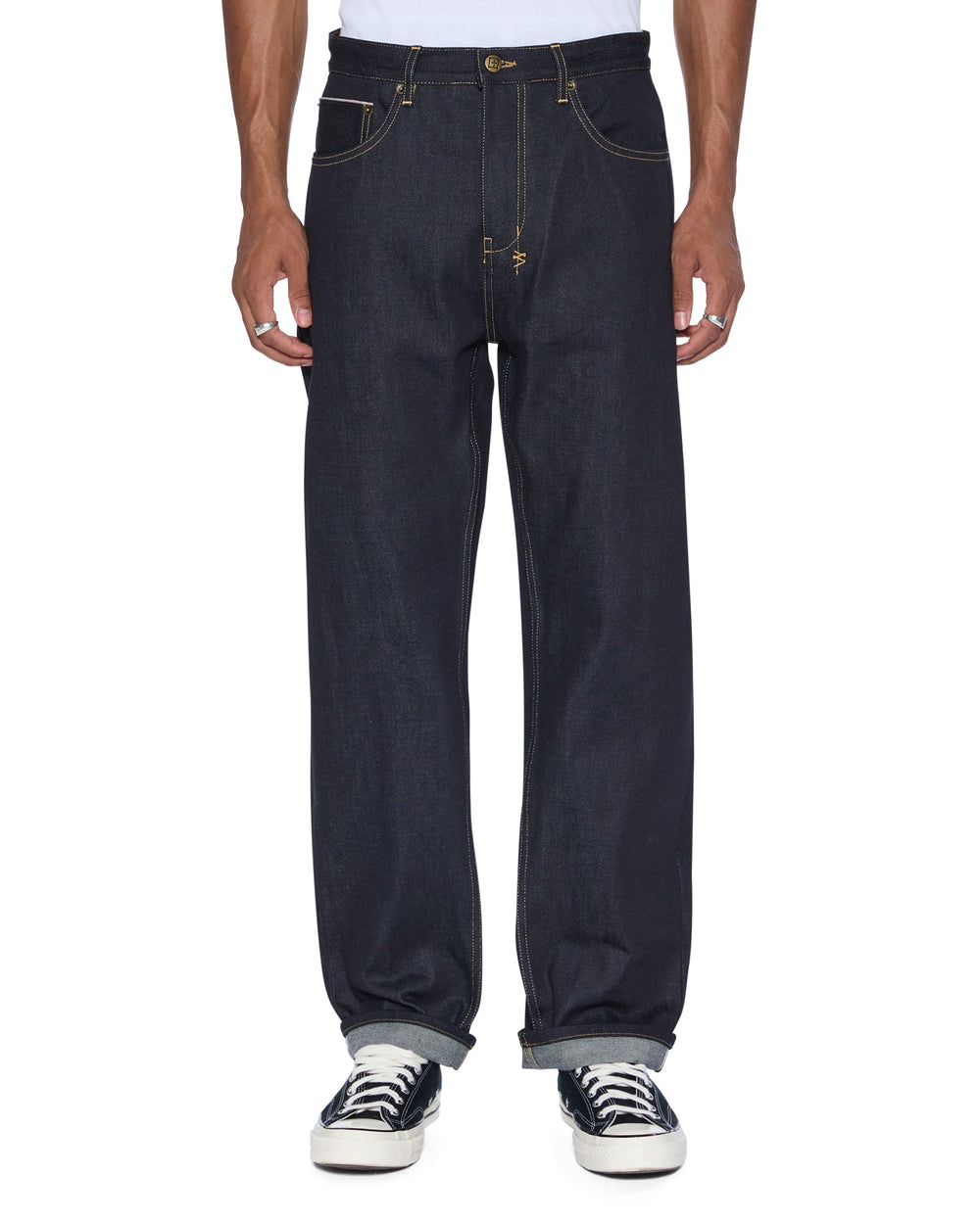 Anti K Selvedge Raw Blue Straight Leg Jeans