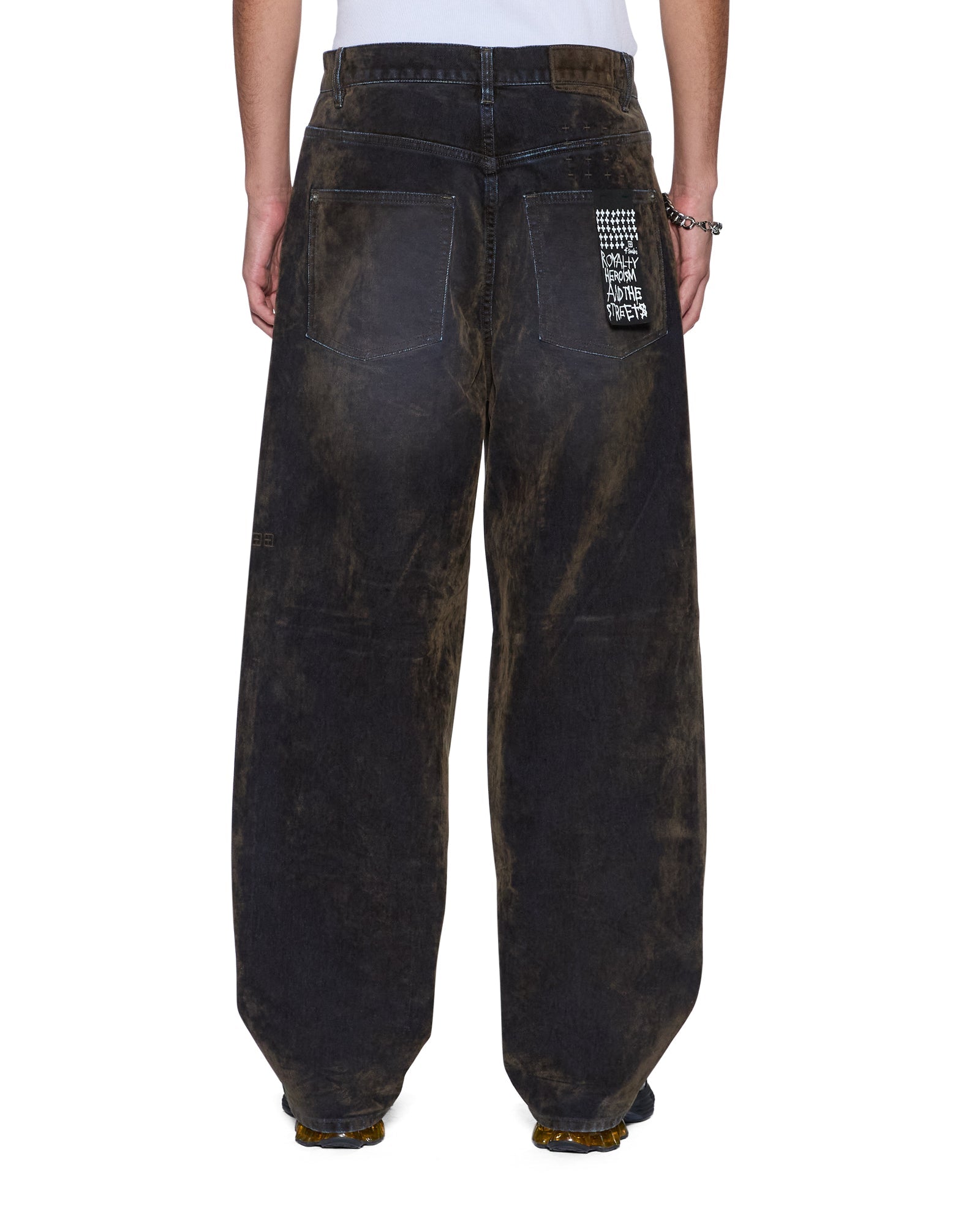 Mens Maxx Blur Ink Baggy Denim Jeans