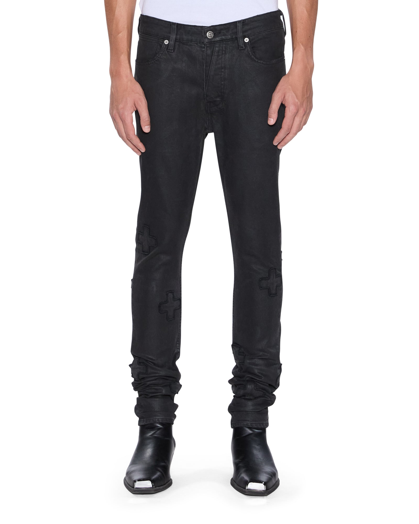 Mens Van Winkle Backstage Black Kraftwerk Skinny Denim Jeans