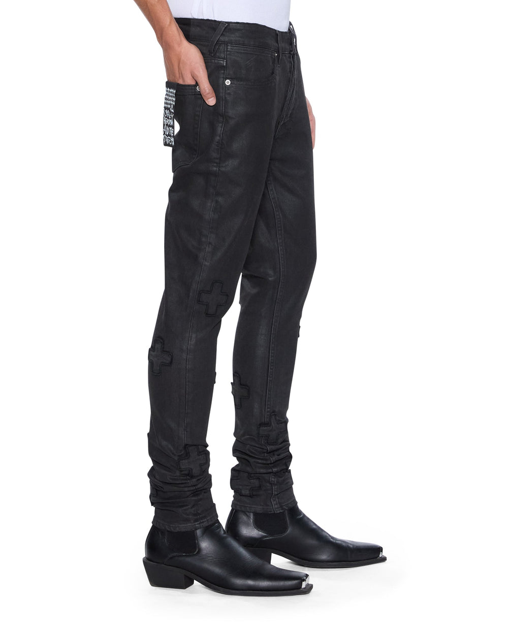 Mens Van Winkle Backstage Black Kraftwerk Skinny Denim Jeans