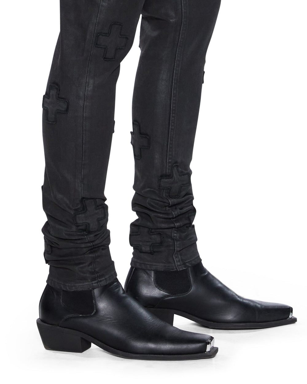 Mens Van Winkle Backstage Black Kraftwerk Skinny Denim Jeans