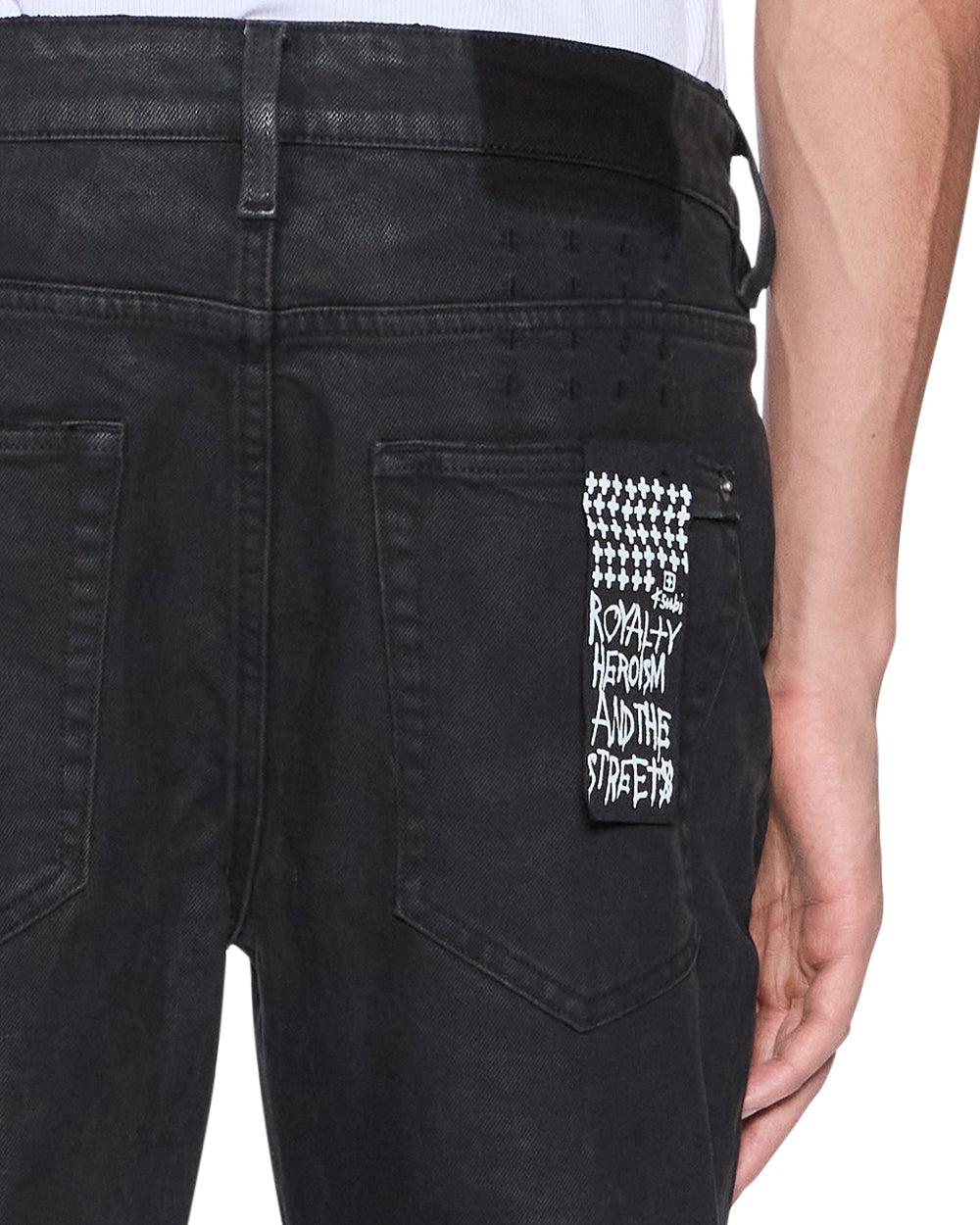 Mens Van Winkle Backstage Black Kraftwerk Skinny Denim Jeans