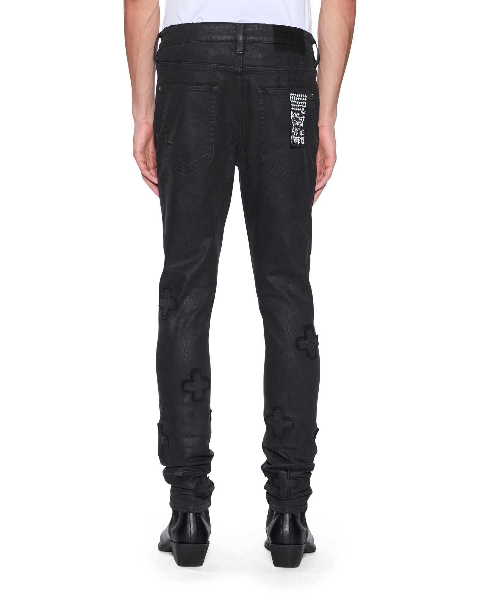 Mens Van Winkle Backstage Black Kraftwerk Skinny Denim Jeans