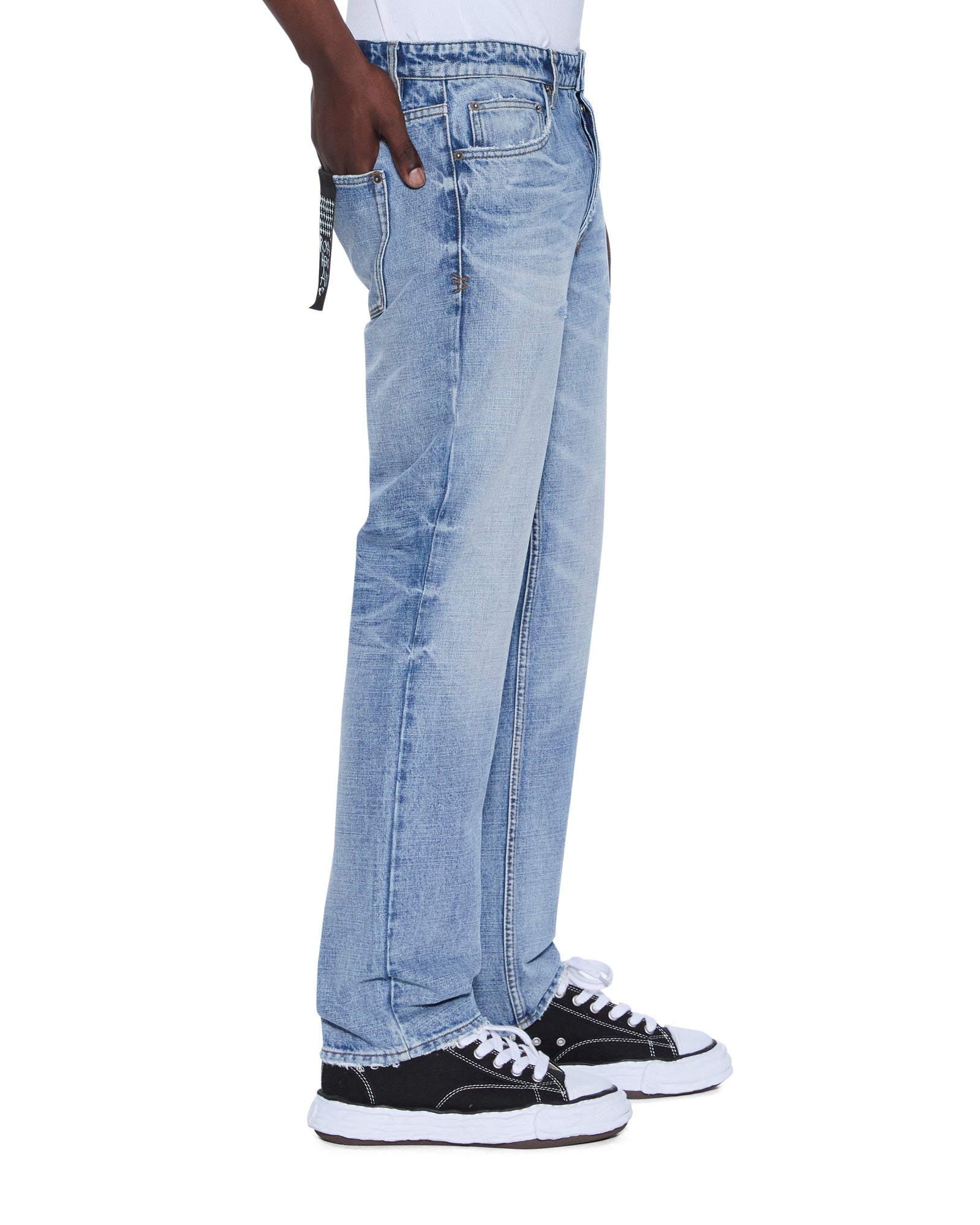 Mens Hazlow Dakota Blue Straight Denim Jeans