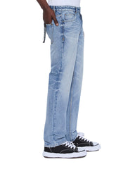 Mens Hazlow Dakota Blue Straight Denim Jeans