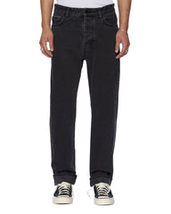 Hazlow Selvedge NY Black Straight Leg Jeans