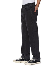 Hazlow Selvedge NY Black Straight Leg Jeans