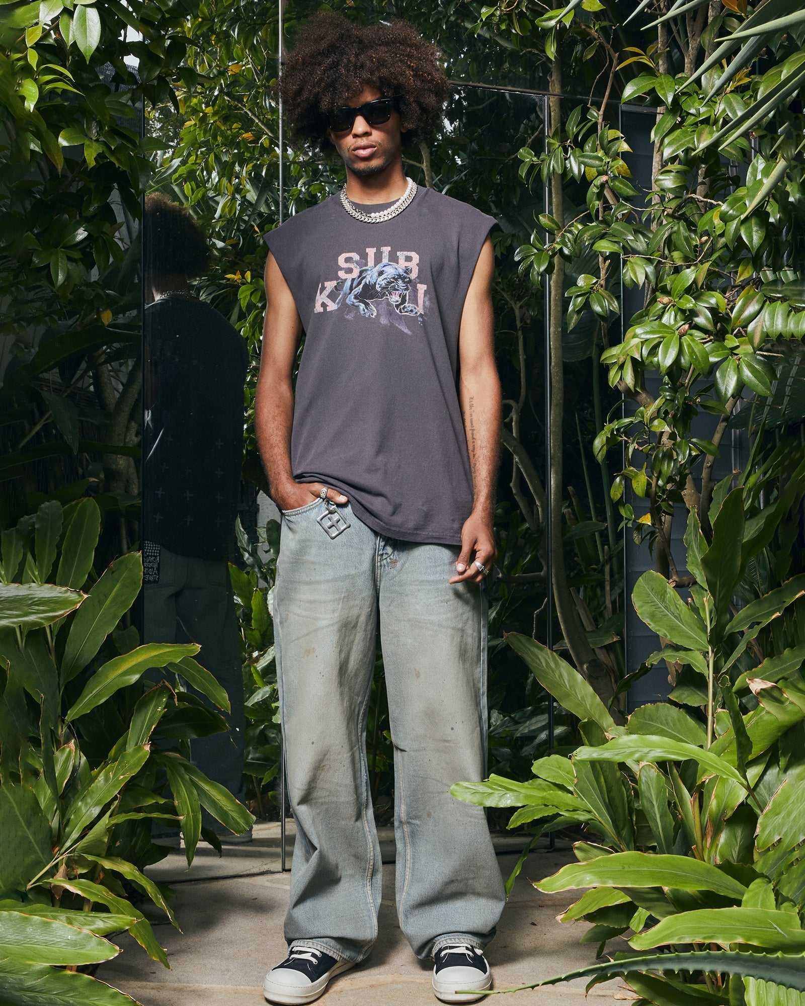 Maxx Mechanik Mens Baggy Jeans - Blue Denim