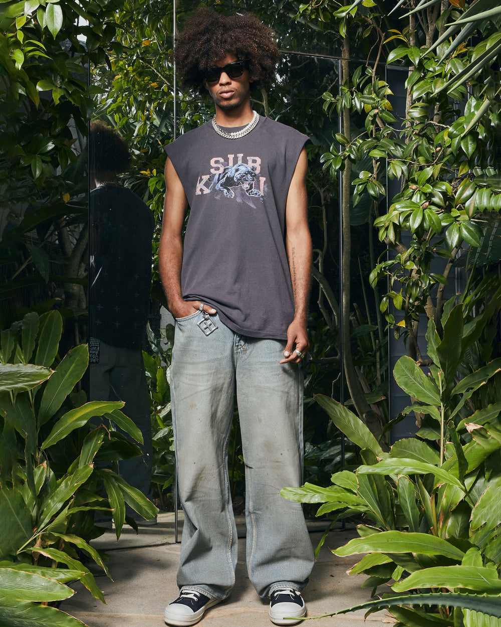 Maxx Mechanik Mens Baggy Jeans - Blue Denim