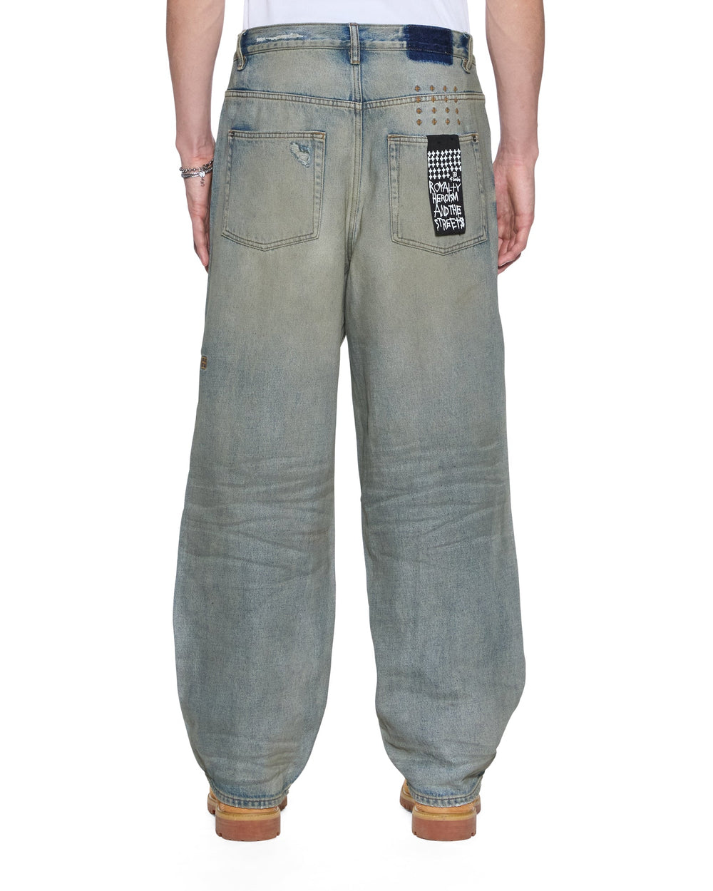 Maxx Mechanik Mens Baggy Jeans - Blue Denim