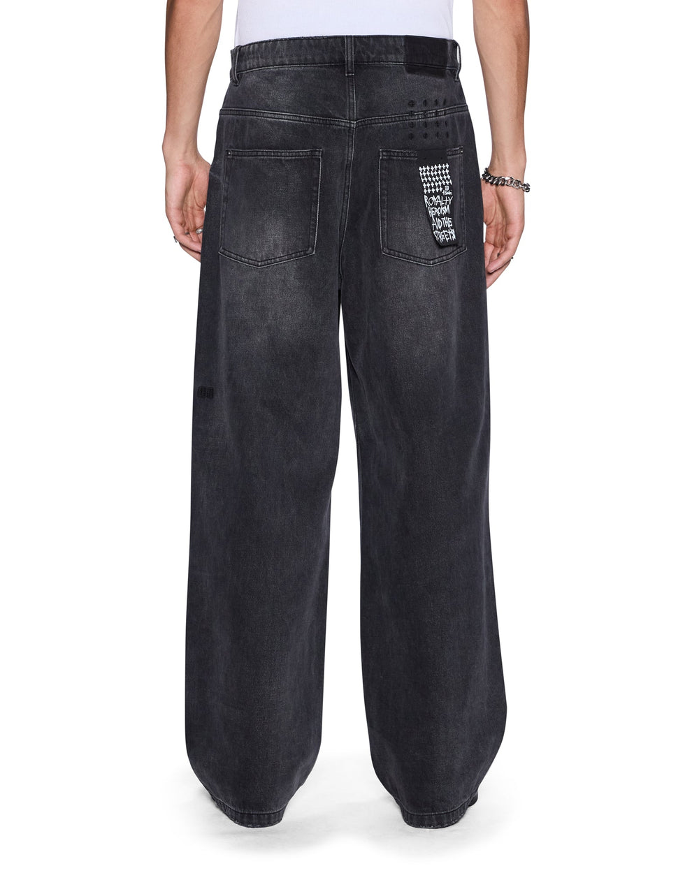 Mens Maxx Carbon Black Baggy Denim Jeans