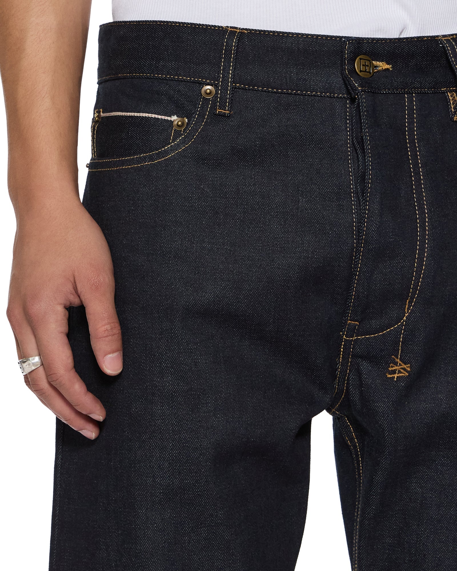 Hazlow Selvedge Raw Blue Straight Leg Jeans