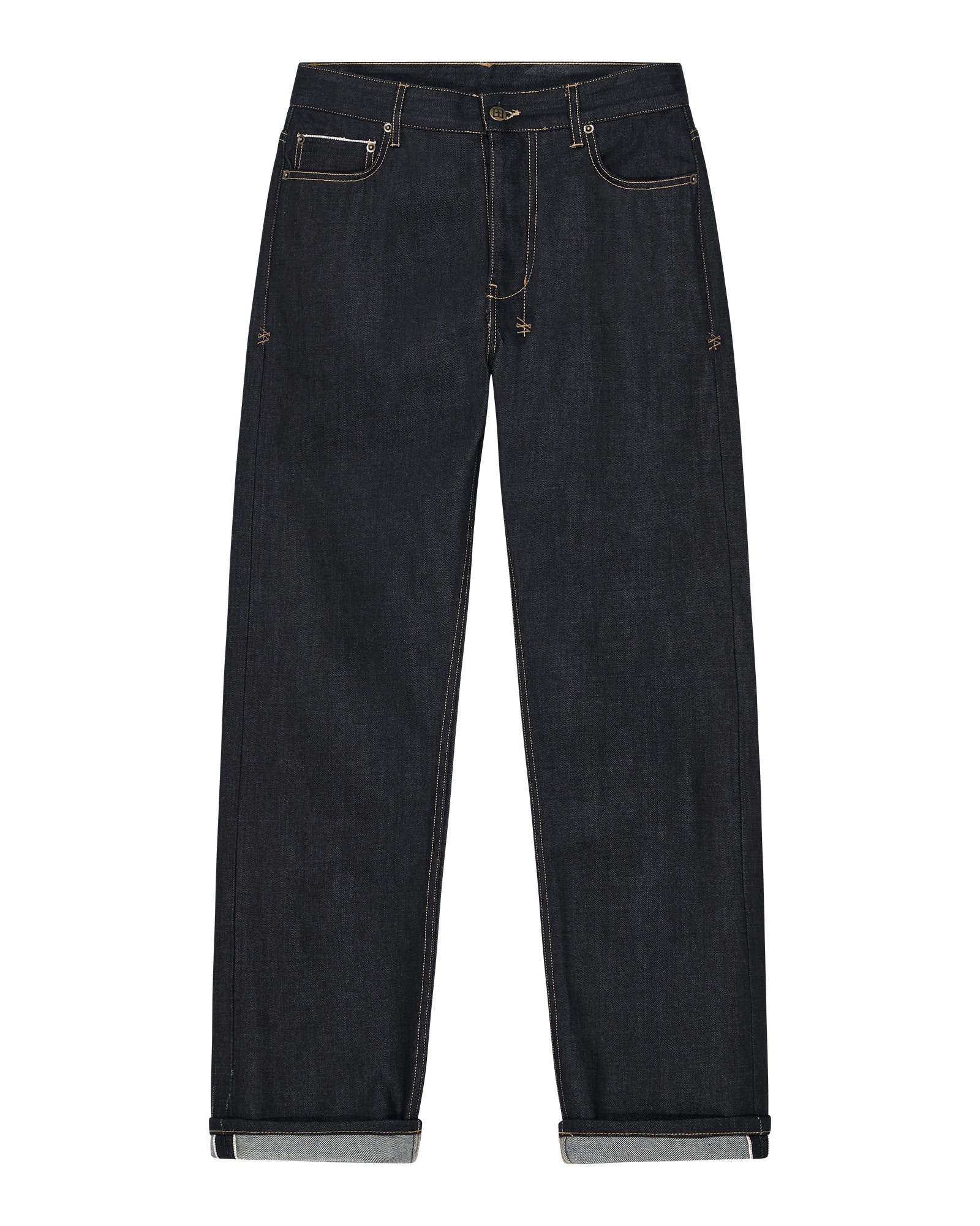 Hazlow Selvedge Raw Blue Straight Leg Jeans