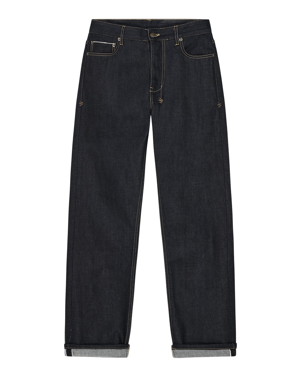 Hazlow Selvedge Raw Blue Straight Leg Jeans