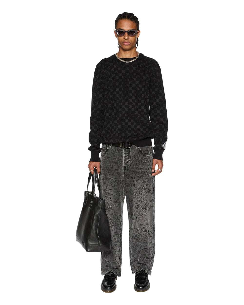 Maxx Stencil Stitch Straight Leg Jeans