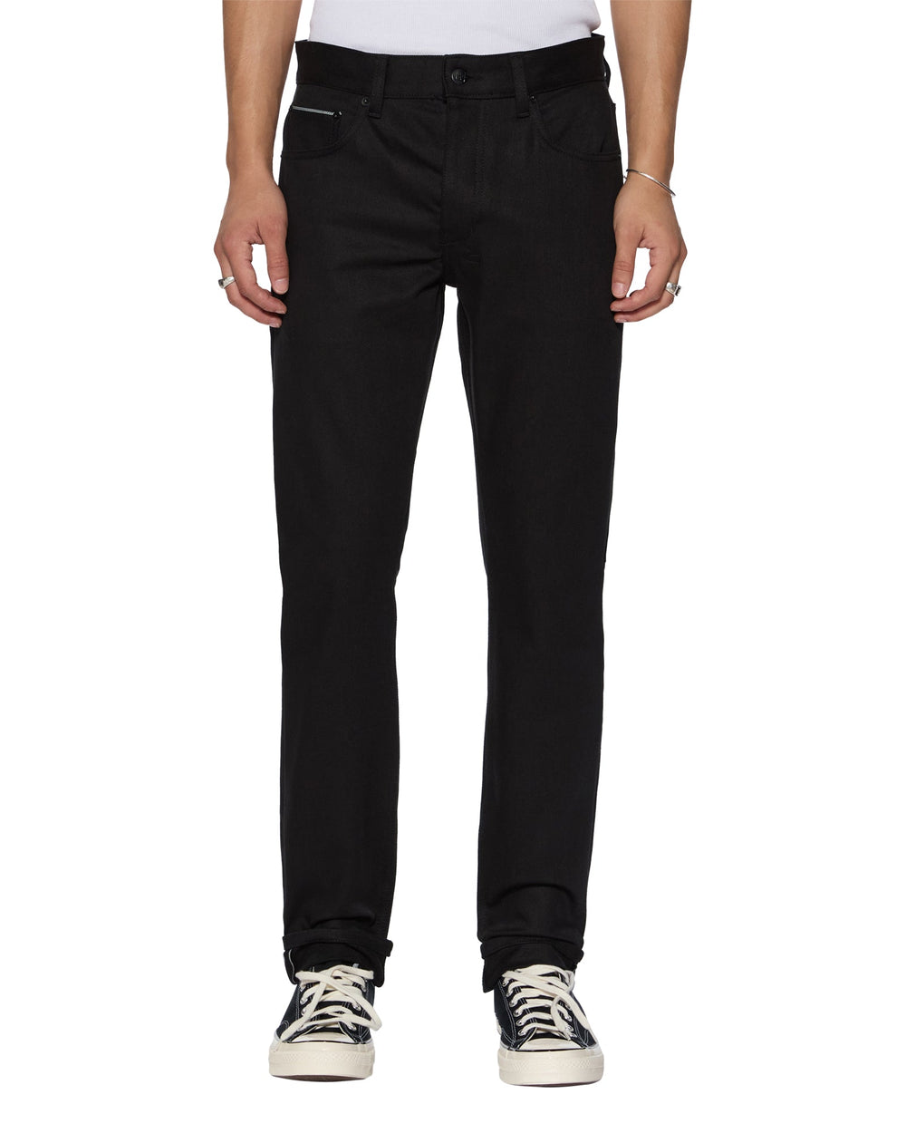 Chitch Selvedge Raw Black Tapered Jeans