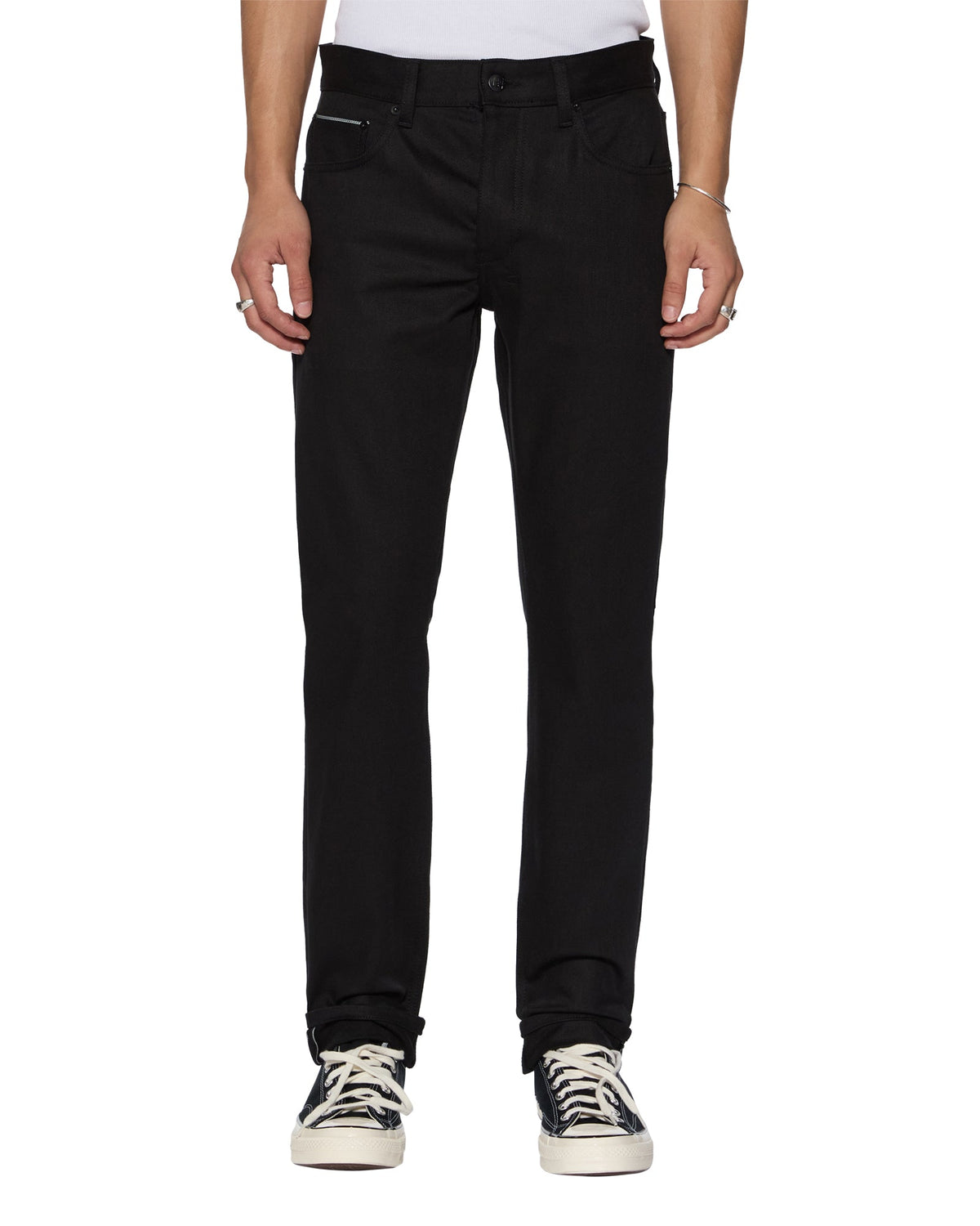 Chitch Selvedge Raw Black Tapered Jeans