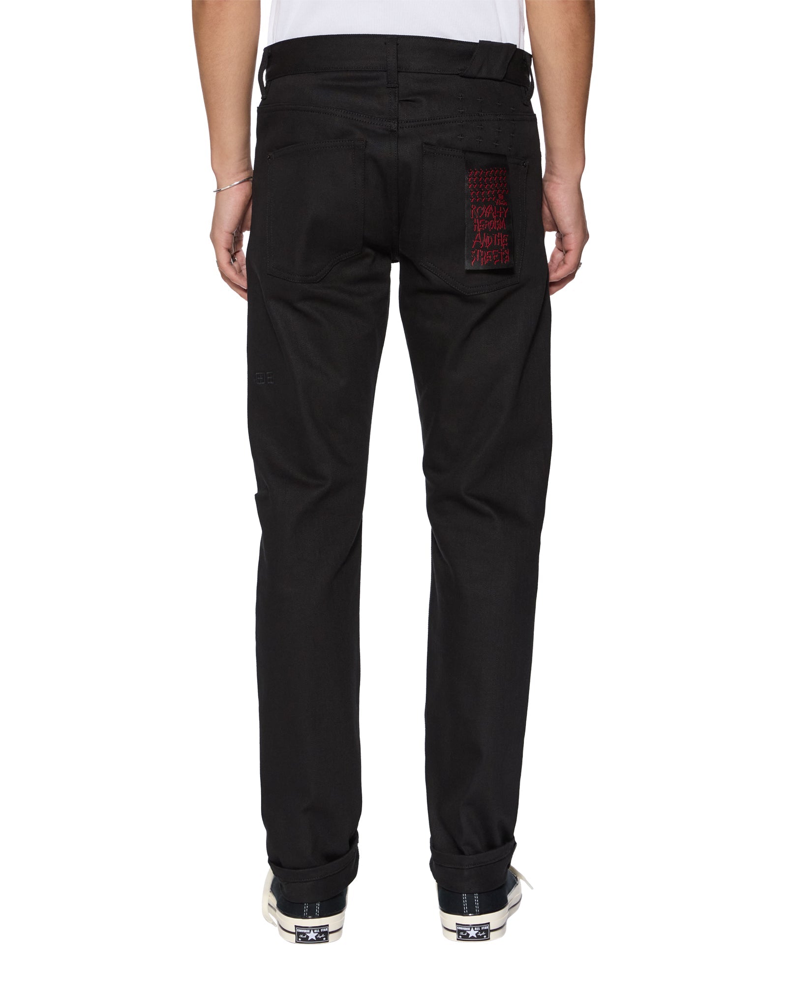 Chitch Selvedge Raw Black Tapered Jeans