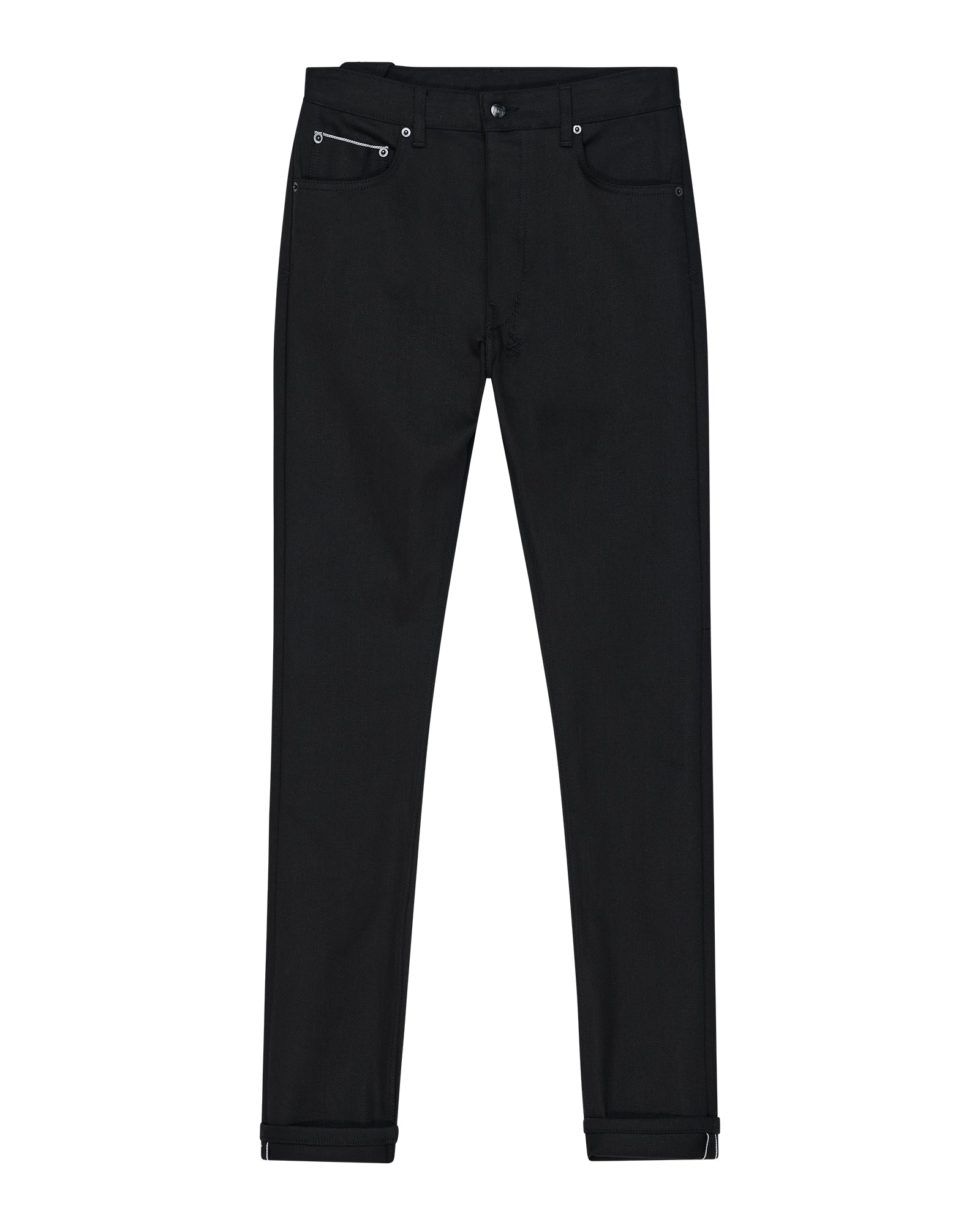 Chitch Selvedge Raw Black Tapered Jeans