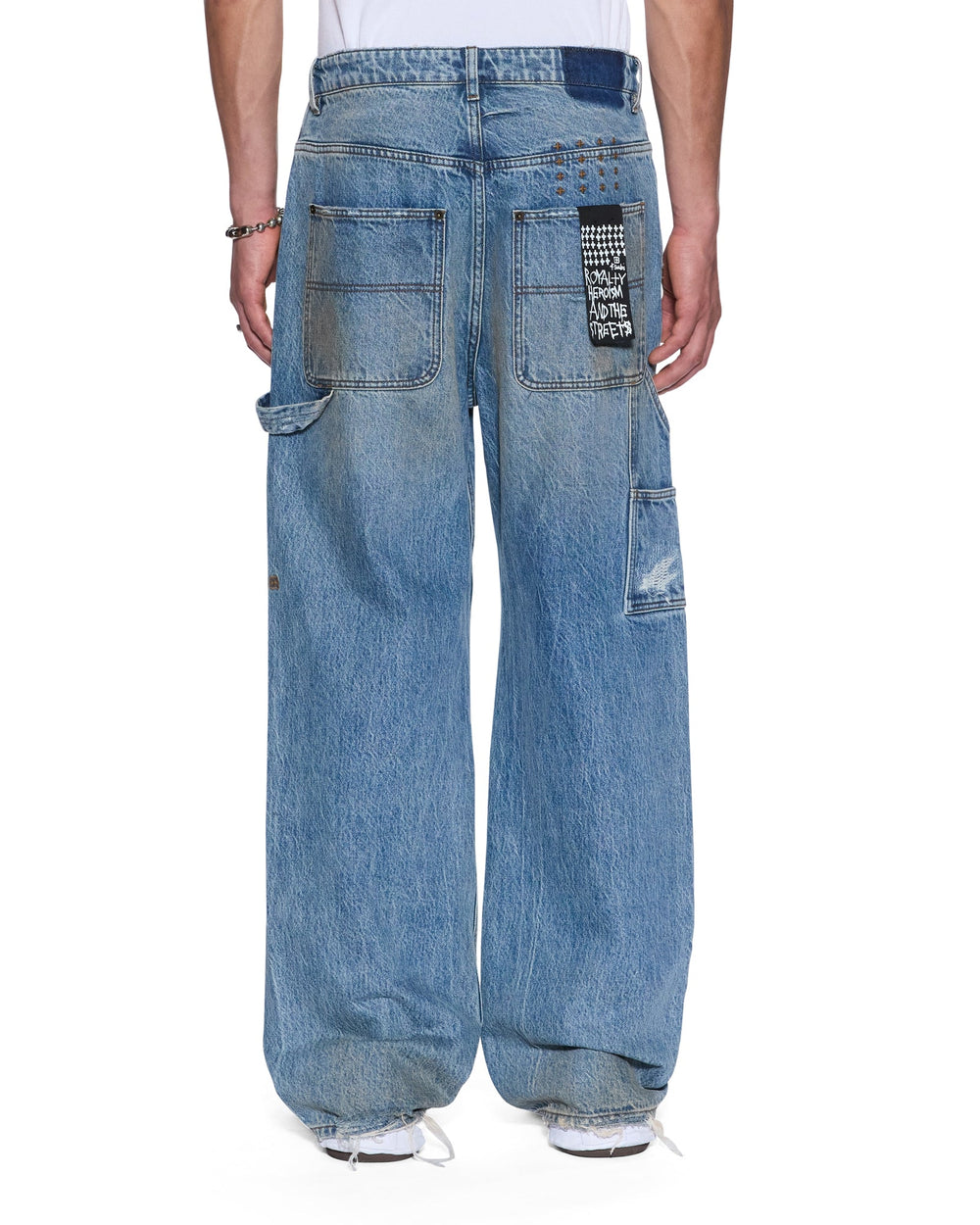 Mens Operator Pant 70'S Blue Relaxed Denim Jeans